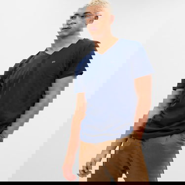 T-paita GAP Micro Logo Vee Neck Tee Tapestry Navy Tummansininen | 753771-03, 0