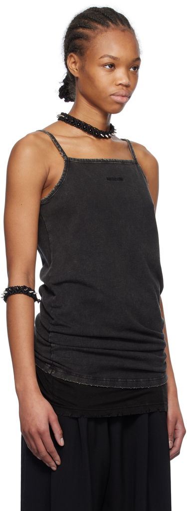 Tankkitoppi We11done We11done Layered Sleeveless Tank Top Musta | WD-TT0-25-703-W-BK, 1