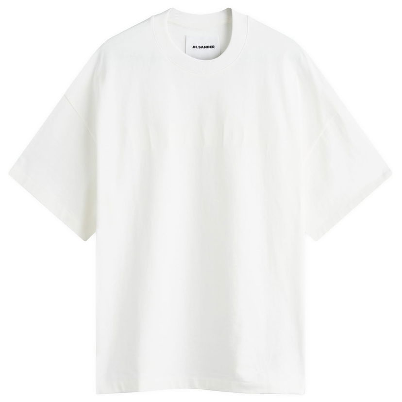 T-paita Jil Sander Lightweight Stiff T-Shirt Valkoinen | J21GC0168-J20243-102