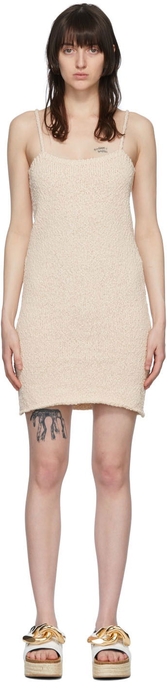 Mekko JW Anderson Cotton Mini Dress Beige | KW0647-YN0197