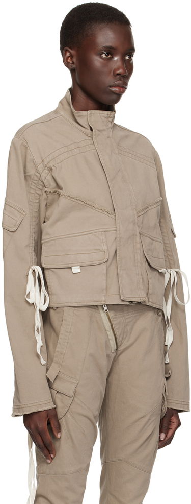 Takki Ottolinger Ottolinger Drawstring Crop Jacket Beige | 0904001, 1