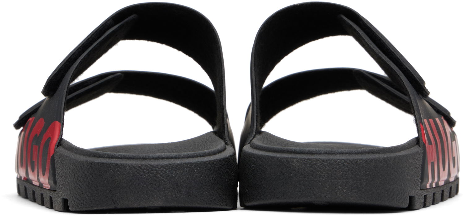 Tennarit ja kengät BOSS Hugo Double-Touch Closure Logo Sandals Musta | 50542042, 1