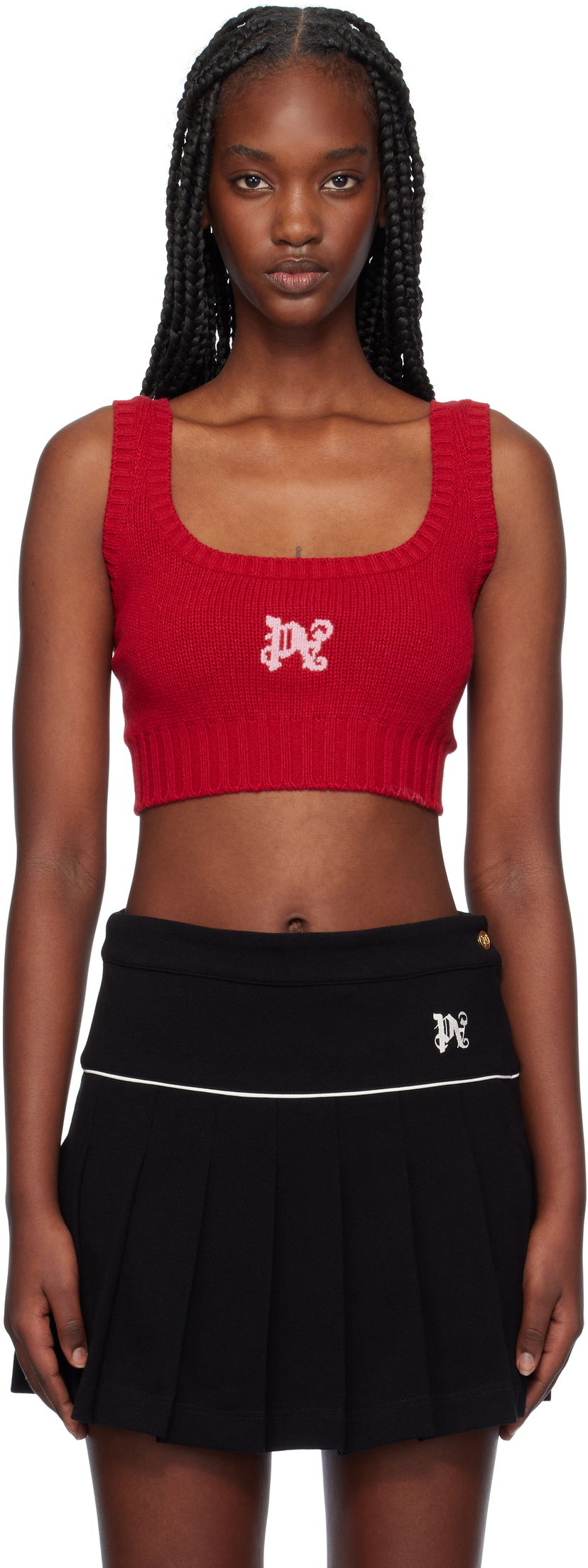 Tankkitoppi Palm Angels Tank Top Punainen | PWHR003F24KNI0022530
