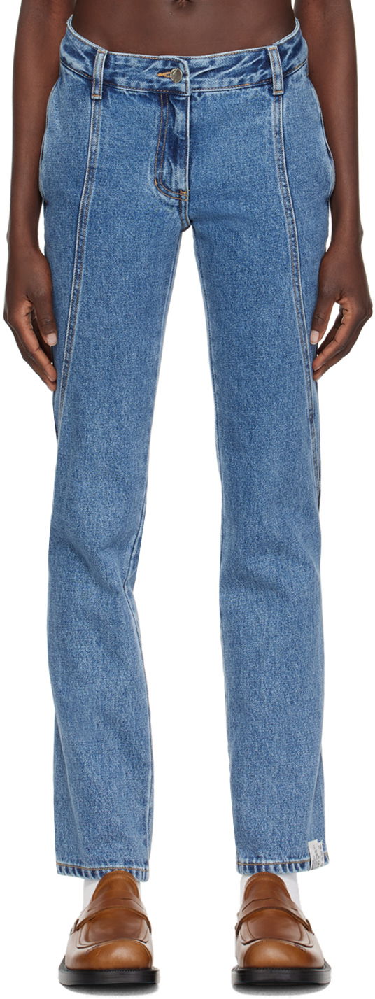 Jeans ADER ERROR Curved Seam Jeans Sininen | BN01SSJE0108BL