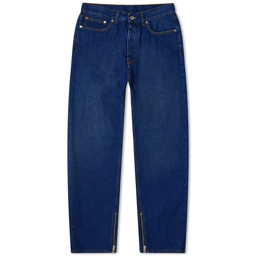 Jeans Off-White Skate Relaxed Fit Jeans Tummansininen | OMYA177C99DEN0034400