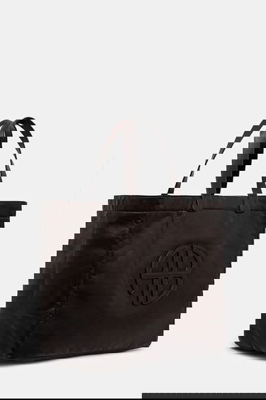 Kangaskassi Anine Bing Leo Embossed Leather Tote Bag Ruskea | A.13.11841, 1