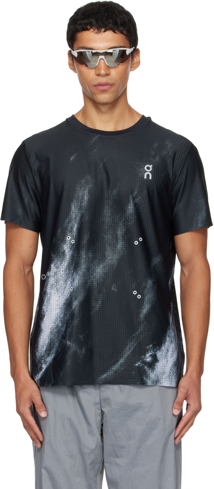 T-paita On Running Pace Mesh T-Shirt Musta | 1MF10030777
