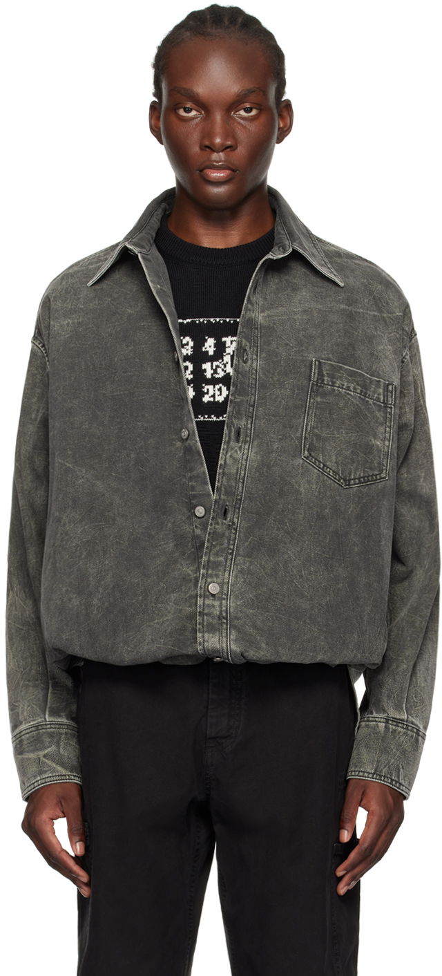 Paita Maison Margiela Oversized Denim Shirt Harmaa | SH0DT0015 M30011