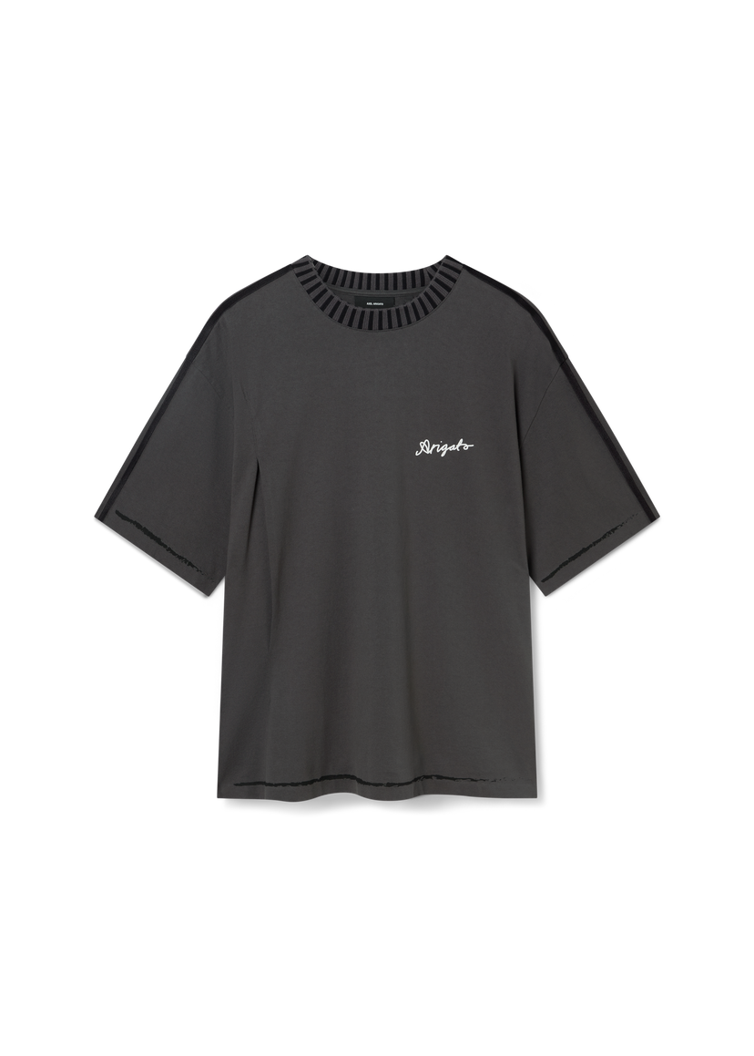 T-paita AXEL ARIGATO Relaxed Fit T-Shirt With Seam Detail Harmaa | A2975001