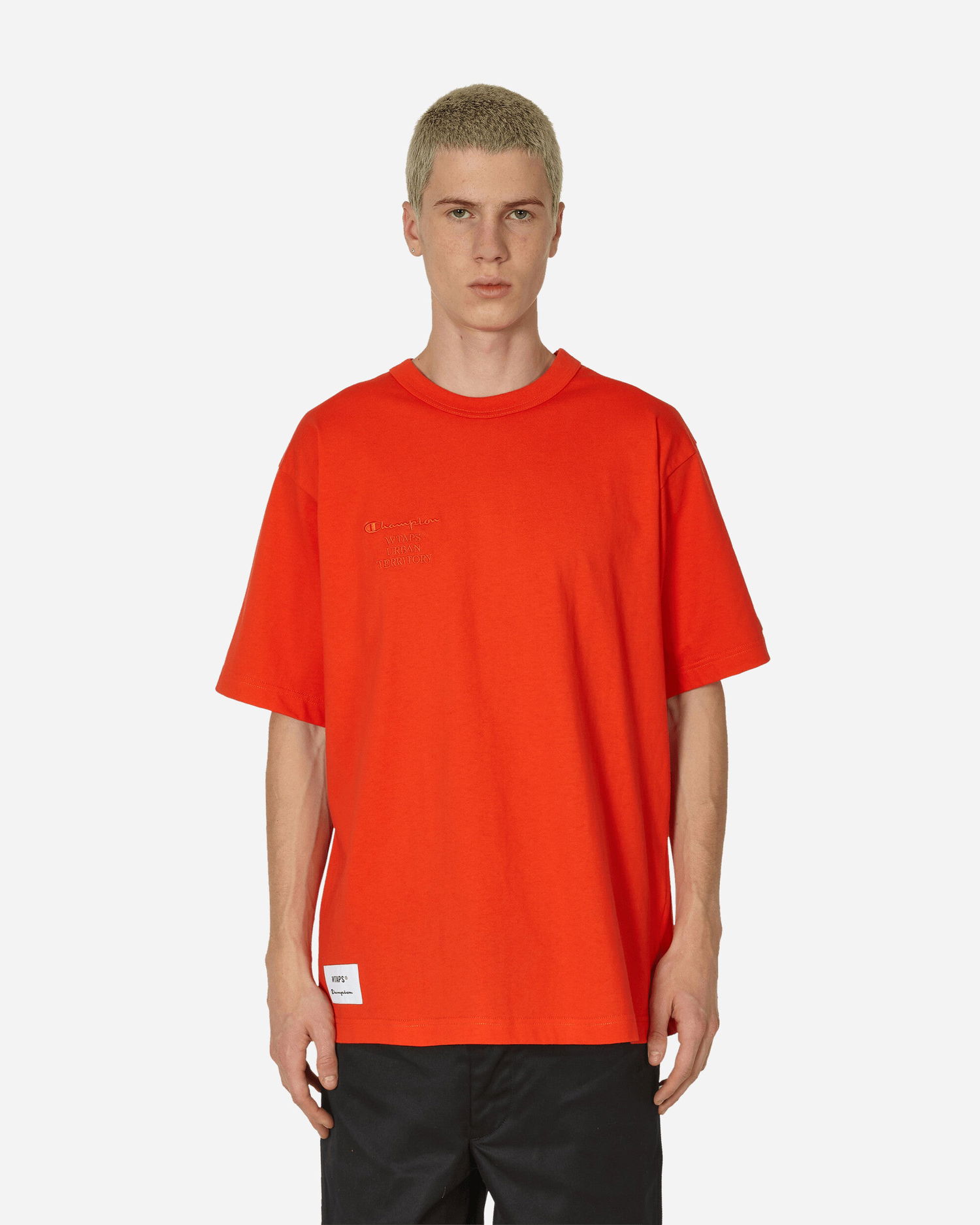 Paita Champion WTAPS Academy Crewneck Orange Punainen | C8-Z351 840, 0