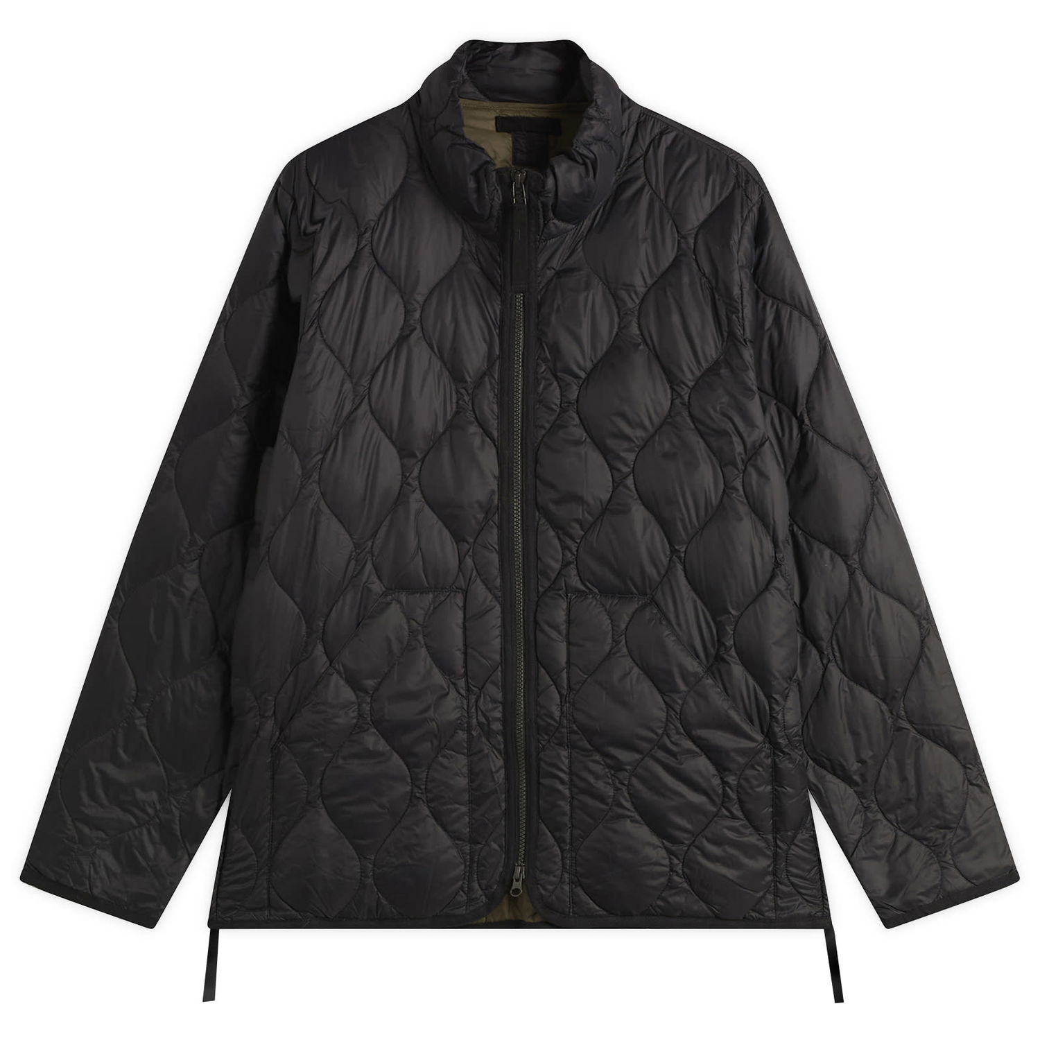 Puffer takki TAION Military Hi-Neck Zip Softshell Down Jacket Size Small Musta | TAION-102ALSZML-1-BLK, 1