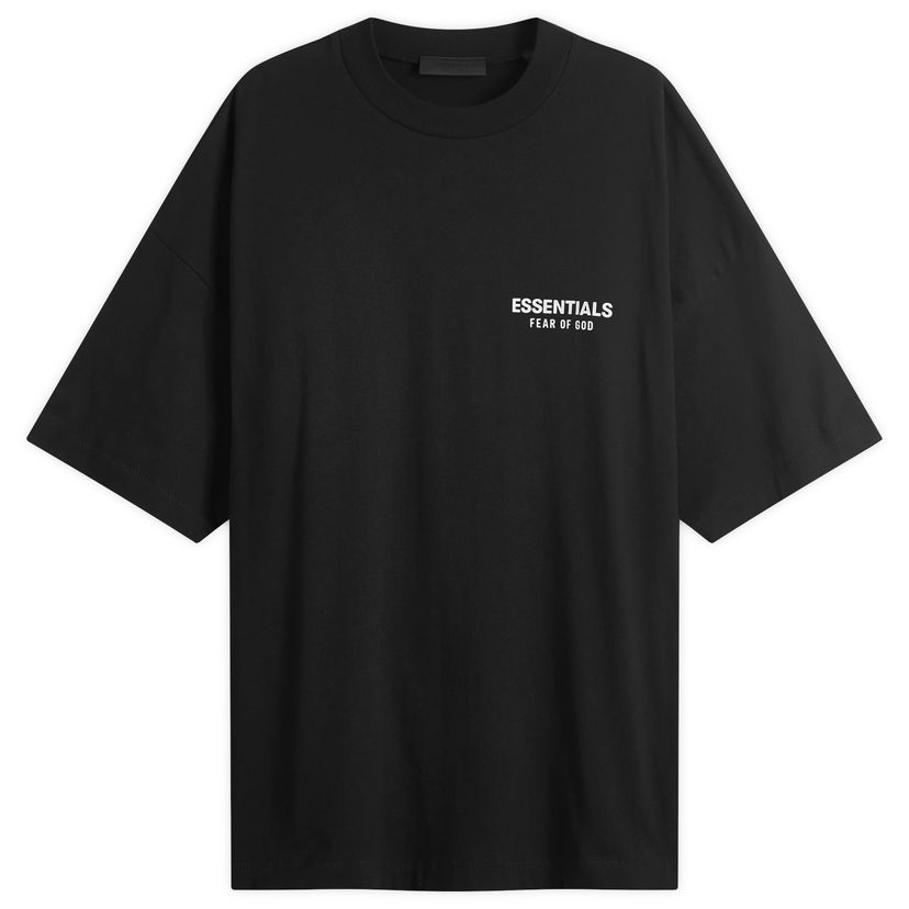 T-paita Fear of God ESSENTIALS Core Logo Jersey T-Shirt Musta | 125HO244360F