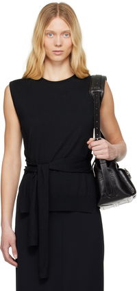 Lemaire Trompe L'oeil Sleeveless Tie-Waist Sweater