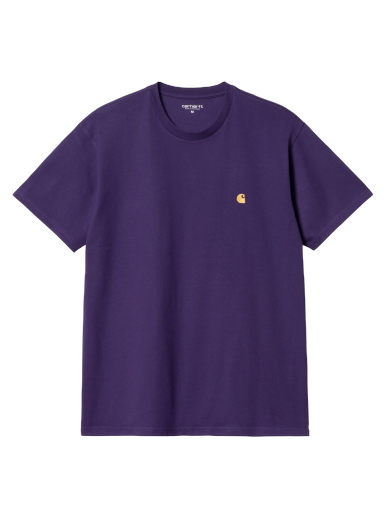 T-paita Carhartt WIP S/S Chase T-Shirt "Tyrian / Gold" Violetti | I026391_1YV_XX