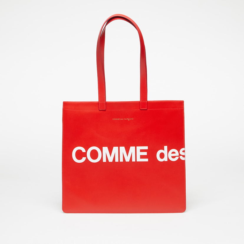 Kangaskassi Comme des Garçons Huge Logo Tote Bag Red Universal Punainen | SA9001HL Red