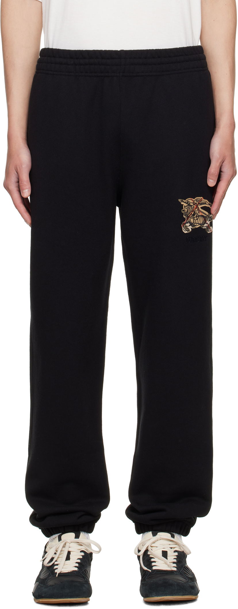Verryttelyhousut Burberry Burberry Cotton Jogging Sweatpants Musta | 8116095