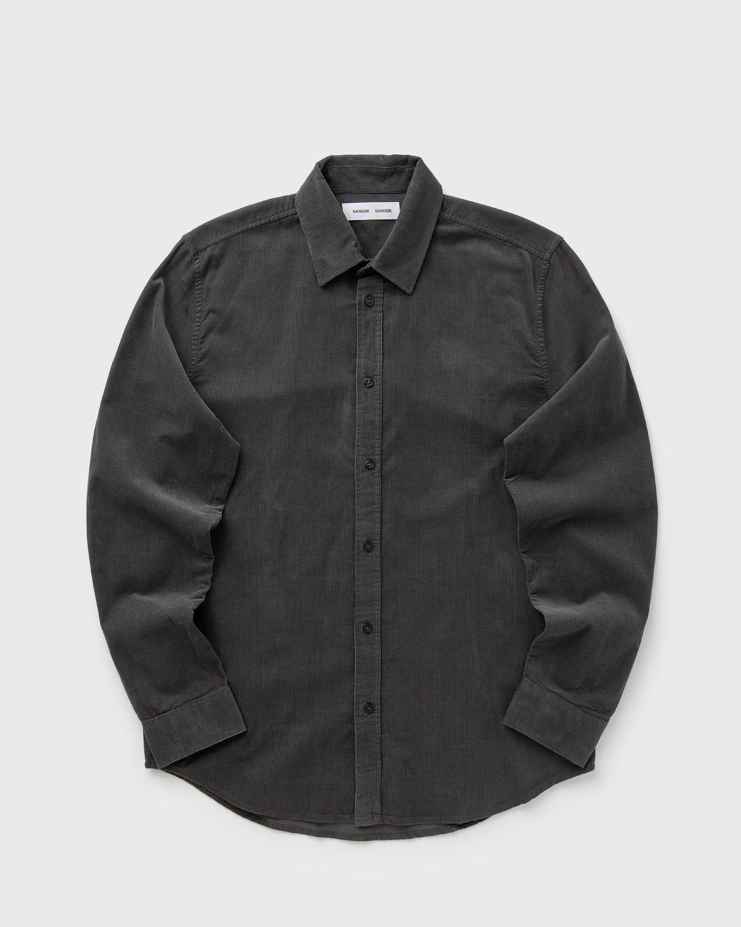 Paita Samsoe Samsoe SALIAM NX Corduroy Button-Up Shirt Harmaa | M10000028-BLACK-OYSTER, 1