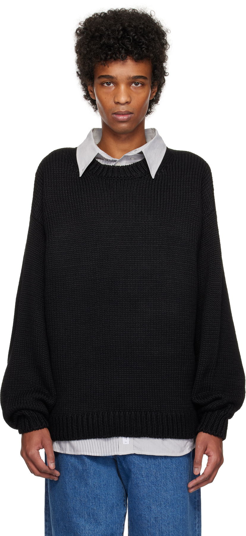 Villapaita WTAPS WTAPS Ingredient Sweater Musta | 242MADT-KNM05