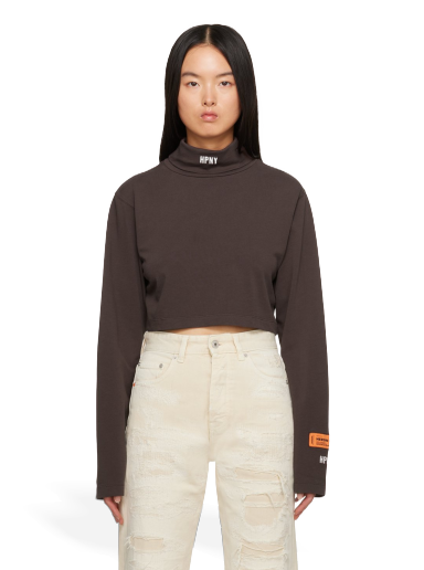 T-paita HERON PRESTON 'HPNY' T-Shirt Ruskea | HWAB026F23JER0016001