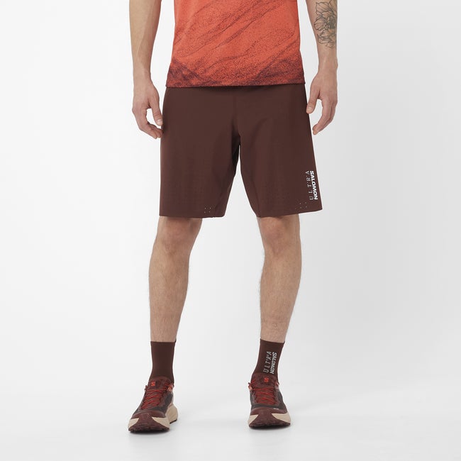 Shortsit Salomon Salomon S/Lab Ultra 2-in-1 Shorts Ruskea | LC2448500
