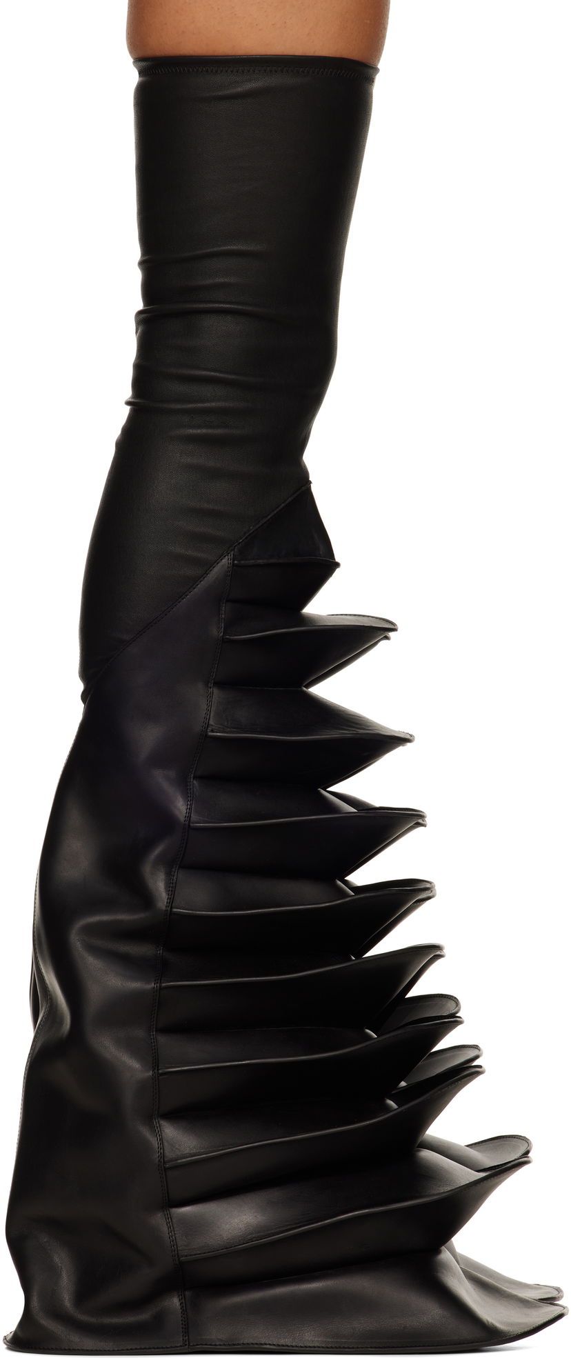 Housut ja farkut Rick Owens Rick Owens Porterville Rhino Cargoflares Tall Boots Musta | RO02D3825 LSLGE
