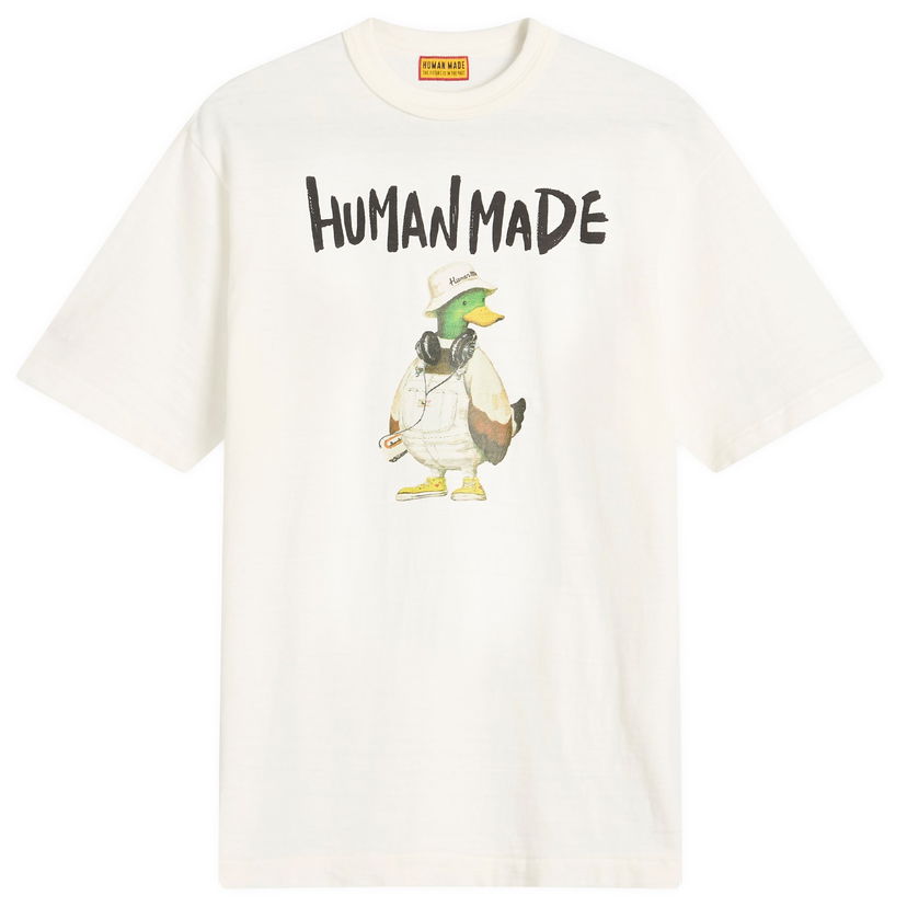 T-paita Human Made Human Made Polo Duck Graphic T-Shirt, Size Large Valkoinen | HM29TE014-WHT