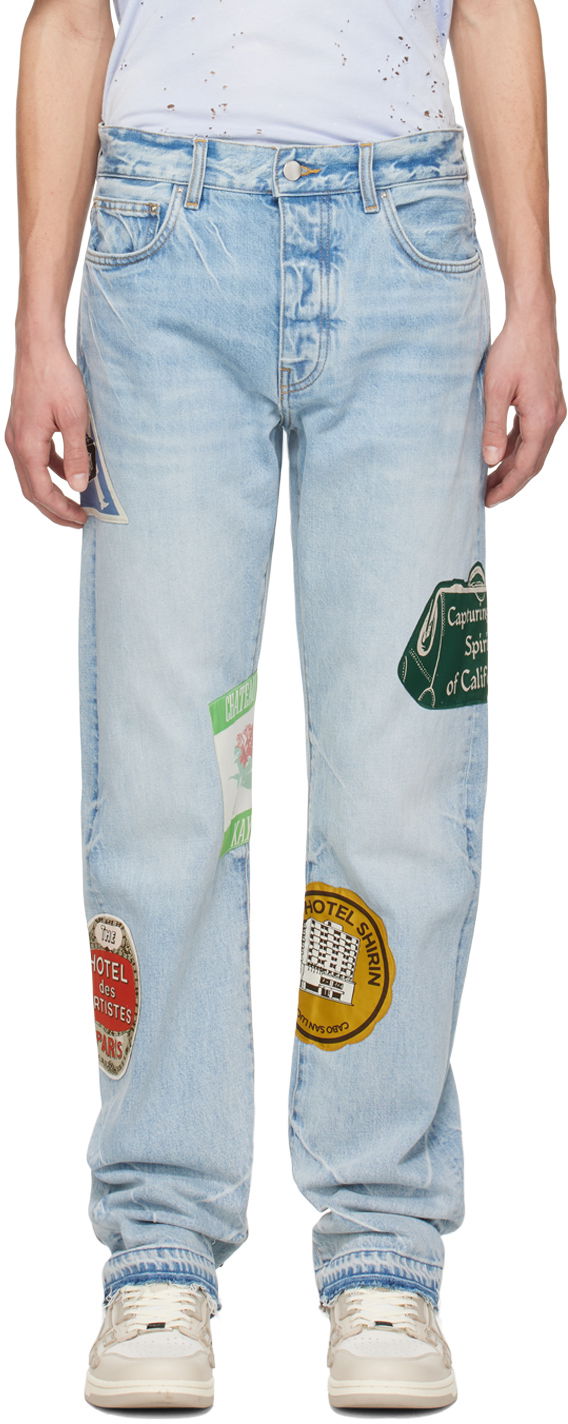 Jeans AMIRI AMIRI Travel Patch Jeans Sininen | AMDNGG1001