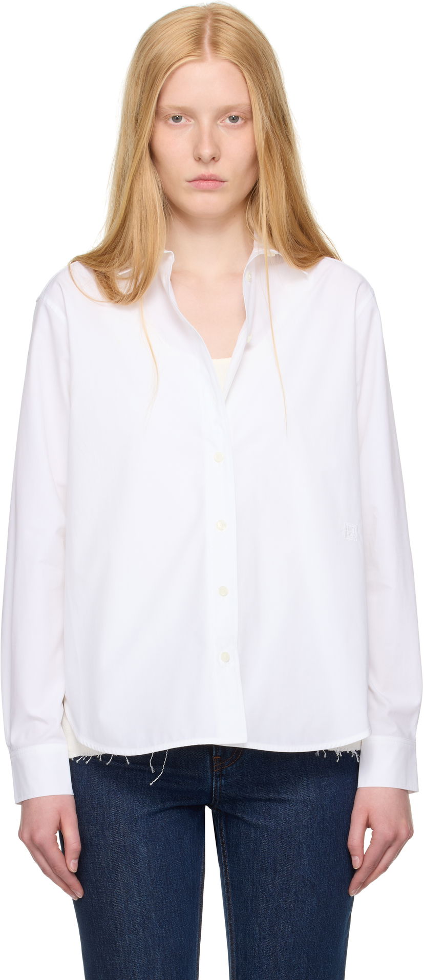 Paita TOTEME Signature Cotton Shirt Valkoinen | 243-WRT810-FB0119