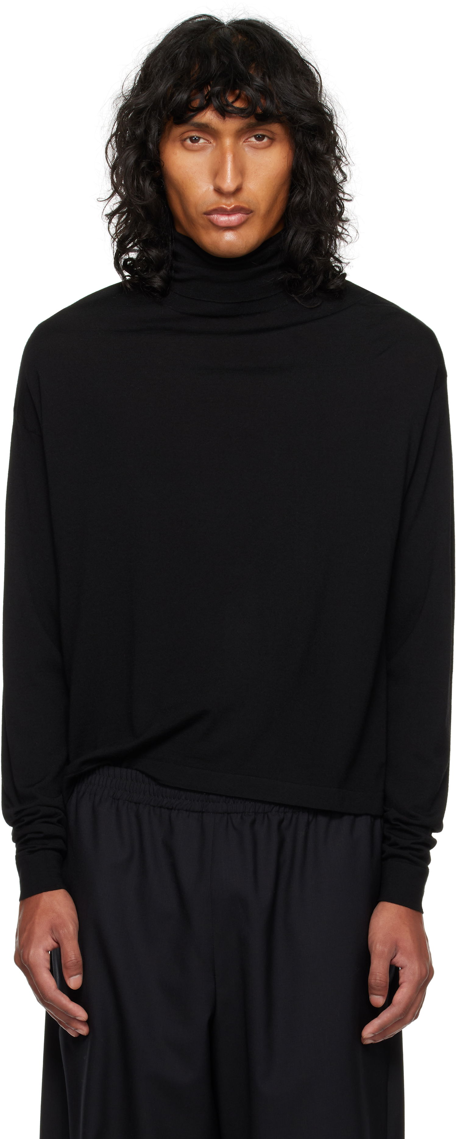 Villapaita The Row Turtleneck Long Sleeve Top Musta | 839-Y590, 0