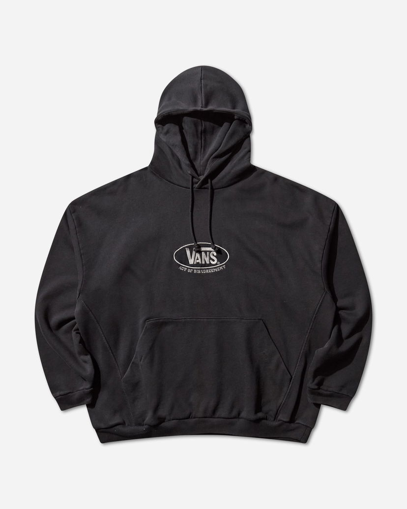 Huppari Vans Act of Disagreement Oval Logo Hoodie Musta | VN000RPZEMQ1