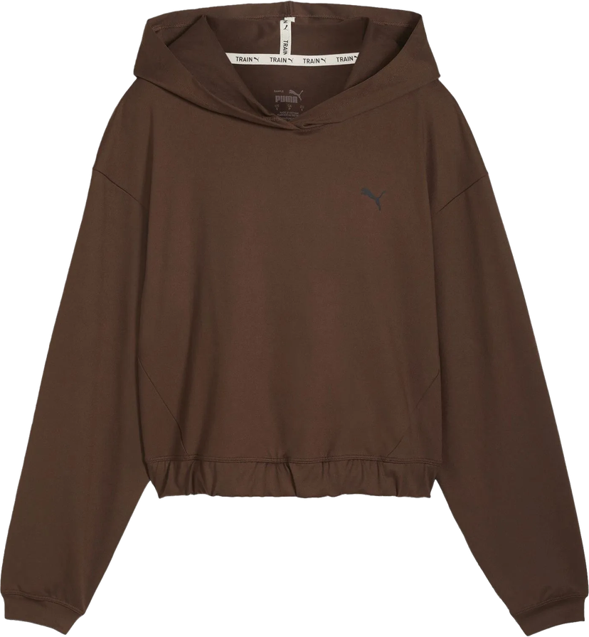 Huppari Puma Puma Studio Foundations Cropped Hoodie Ruskea | 524848-65