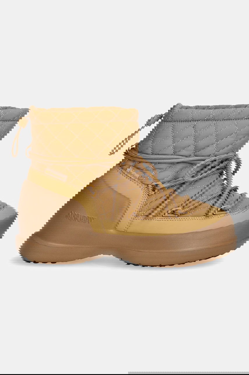 Tennarit ja kengät Moon Boot Snow Boots MEZZALUNA QUILTED MID WP Beige | 80D2500020.L003, 1