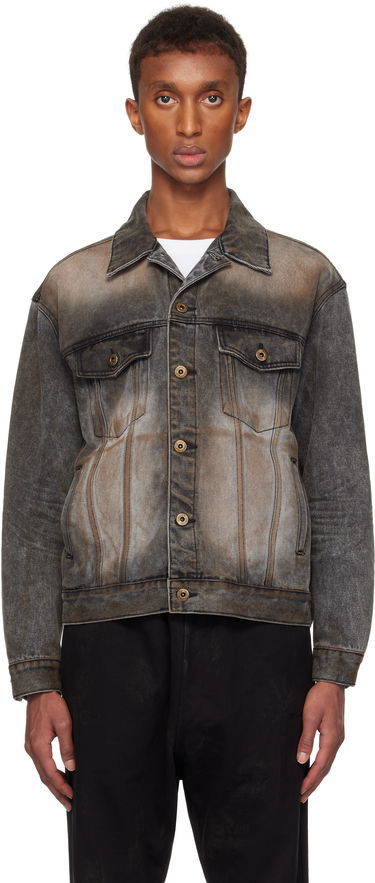 Takki We11done We11done Washed Denim Jacket Harmaa | WD-DJ3-24-315-U-BK, 0
