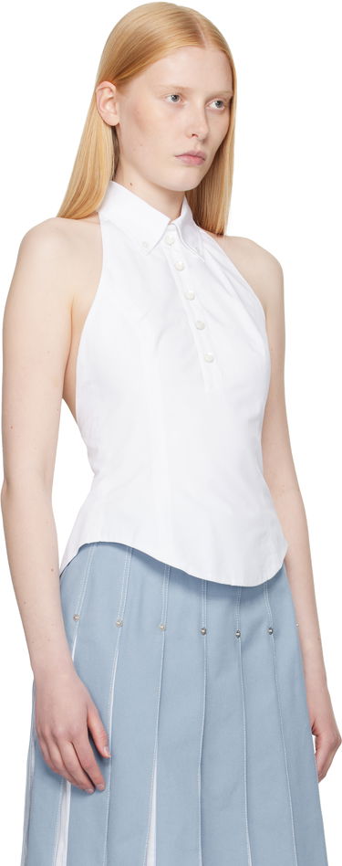 Tankkitoppi Thom Browne Thom Browne Halter Top Valkoinen | FLL201A-03113, 1