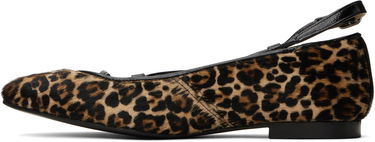 Tennarit ja kengät A.P.C. A.P.C. Katie Leopard Print Calf Hair Ballerina Flats Ruskea | PXBUM-F53309, 2