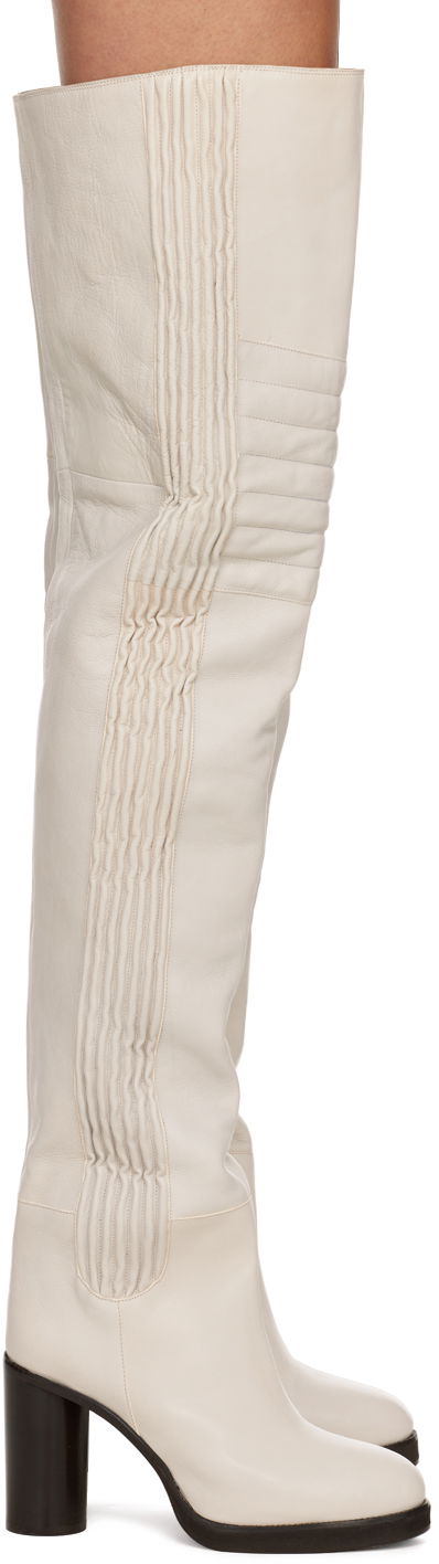 Housut ISABEL MARANT Isabel Marant Laelle Knee-High Boots Beige | 22HCD0058-22H012S