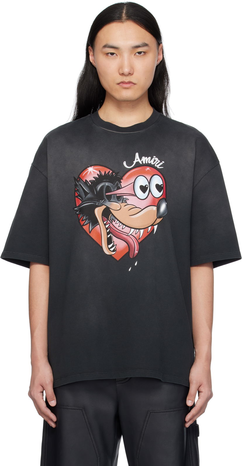 T-paita AMIRI Amiri Hopeless Romantic T-Shirt Musta | AMJYTE1170