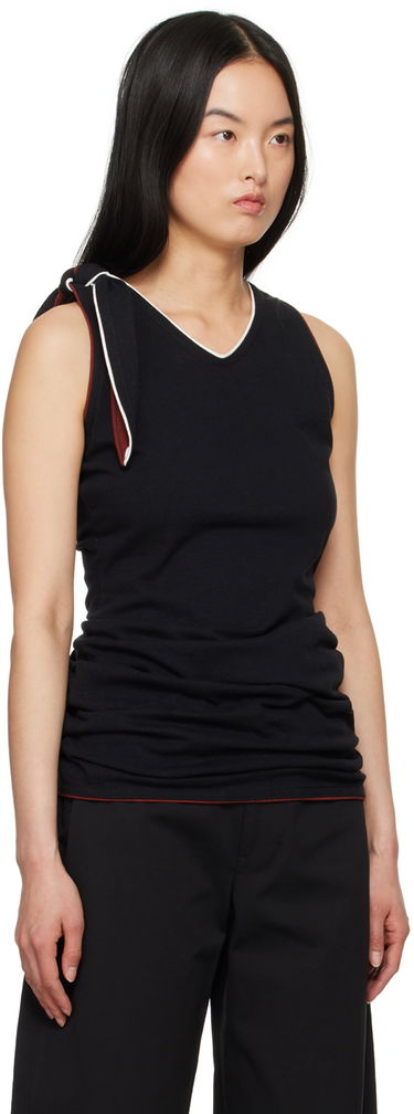 Tankkitoppi LEMAIRE Bindings Tank Top Musta | TO1169 LJ1010, 3