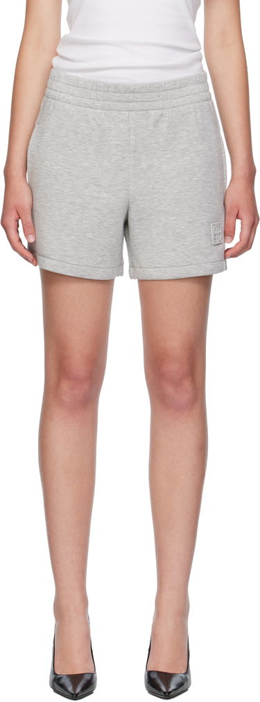Shortsit Anine Bing ANINE BING Kam Framed Monogram Shorts Harmaa | A-05-10655-GRY1, 0