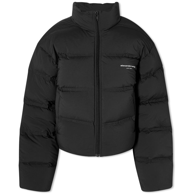 Puffer takki Alexander Wang Alexander Wang Cropped Puffer Jacket Musta | 1WC4233241-001