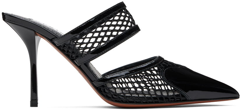 Tennarit ja kengät Alaïa 'Le Coeur' Fishnet Pointed Toe Mules Musta | AA3M053CK204
