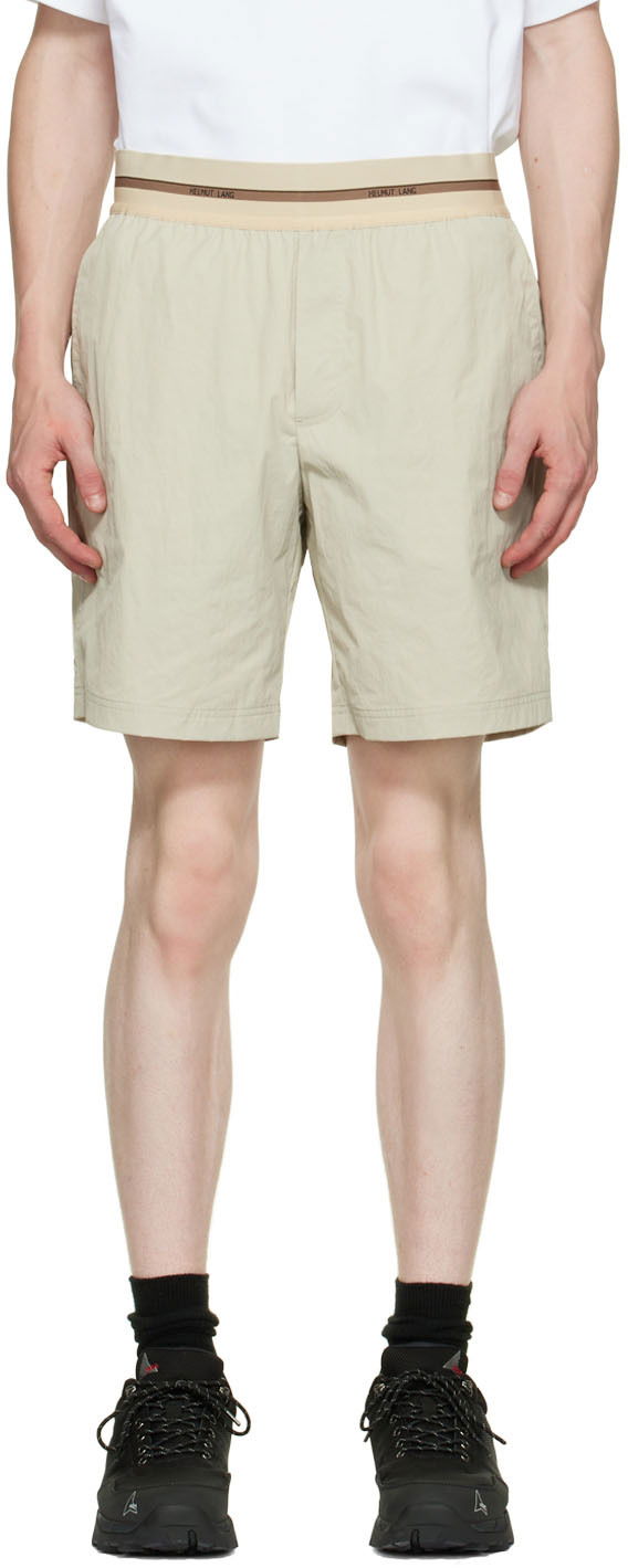 Shortsit Helmut Lang Designer Nylon Shorts Beige | M05HM205