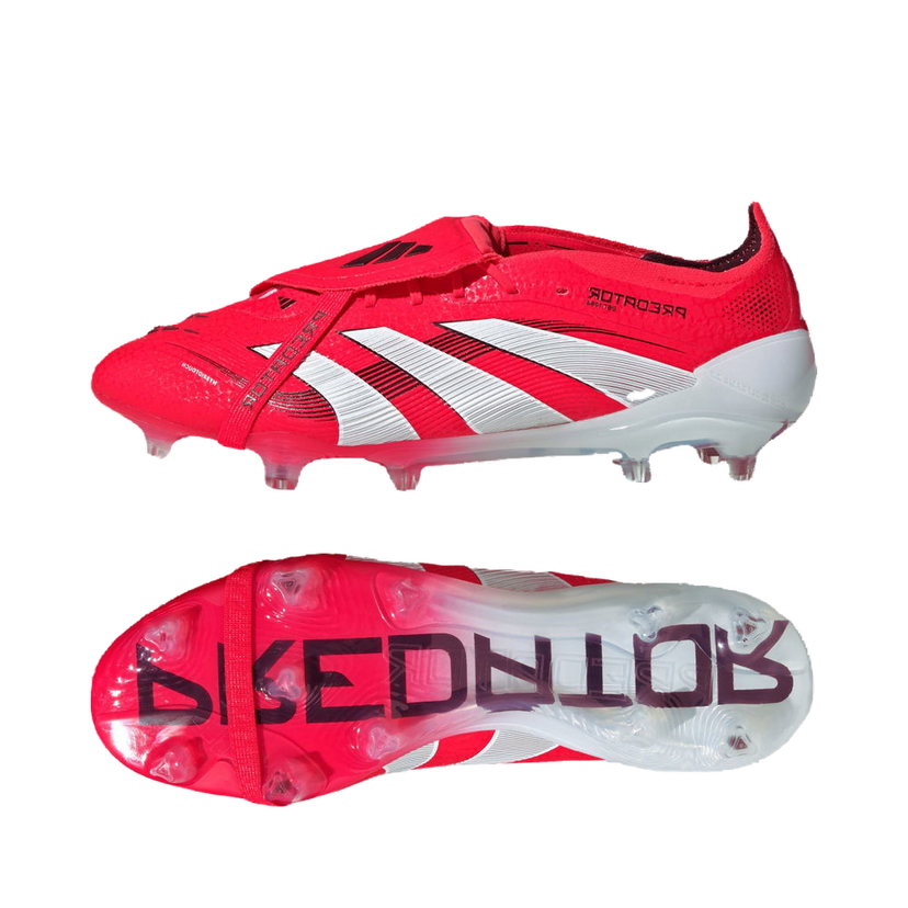 Tennarit ja kengät adidas Performance Predator Elite Fold-Over Tongue Firm Ground Punainen | ID8966
