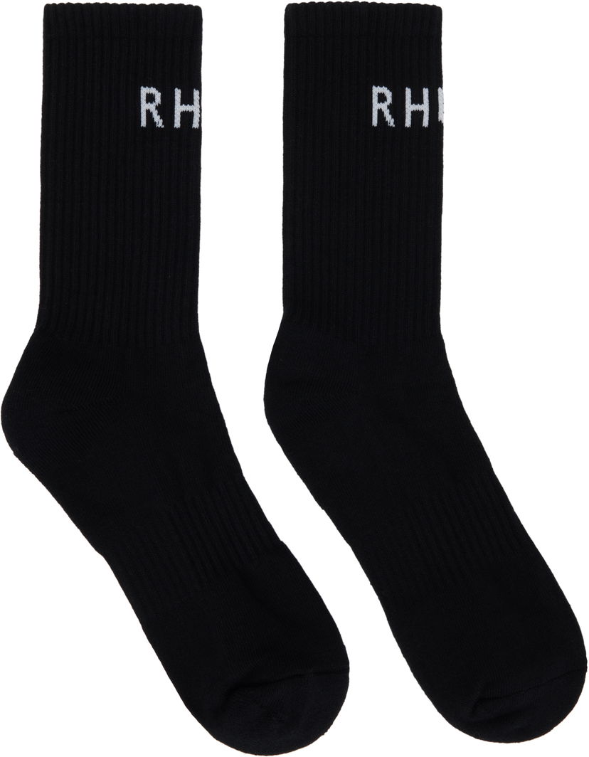 Sukat Rhude Rhude Classic Logo Socks Musta | RHSS25SO08227
