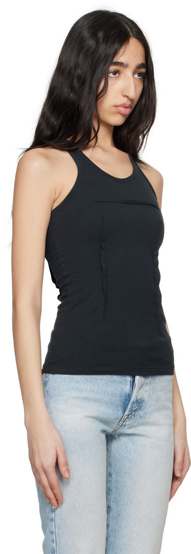 Tankkitoppi Maison Margiela MM6 Maison Margiela Heavy Cotton Jersey Tank Top Musta | S62NL0051 M20108, 1