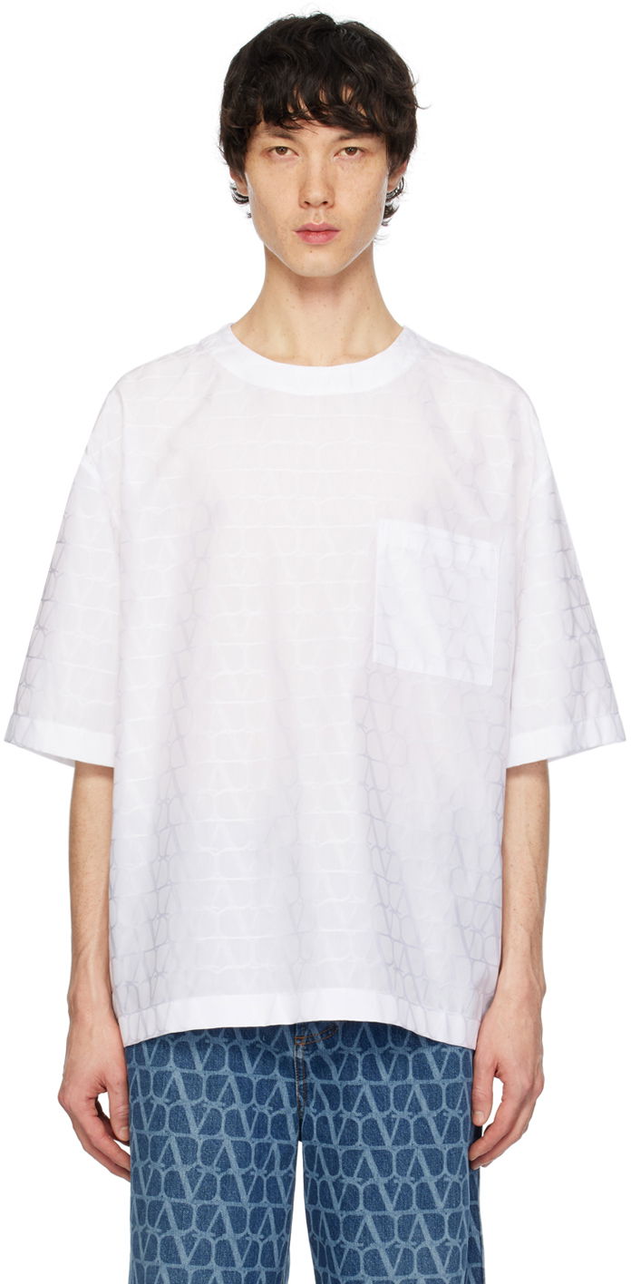 T-paita Valentino Iconographe T-Shirt Valkoinen | 4V3CJI209VC