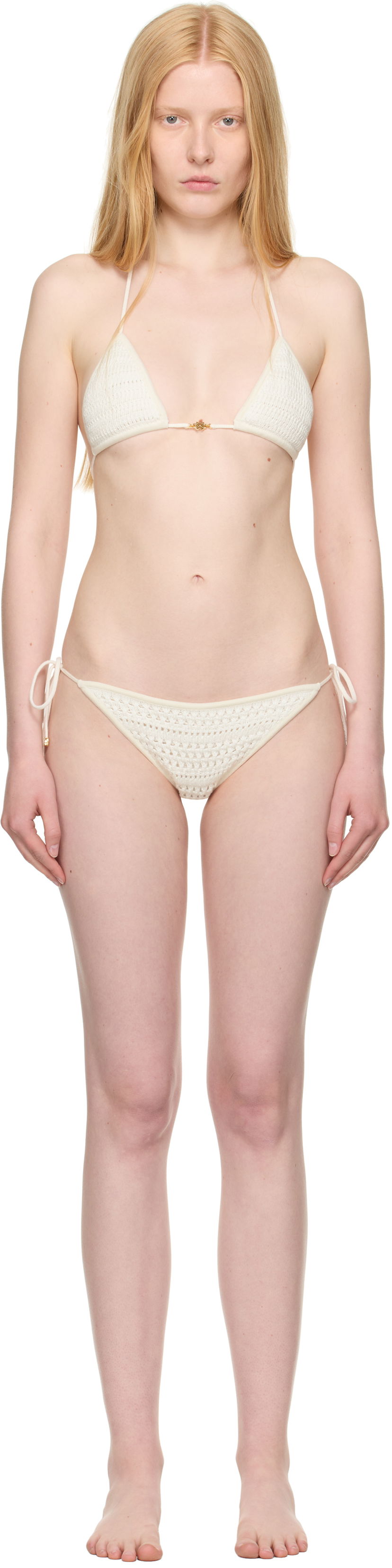 Uimapuvut AMIRI AMIRI Crochet Bikini Valkoinen | AWKNRA1001