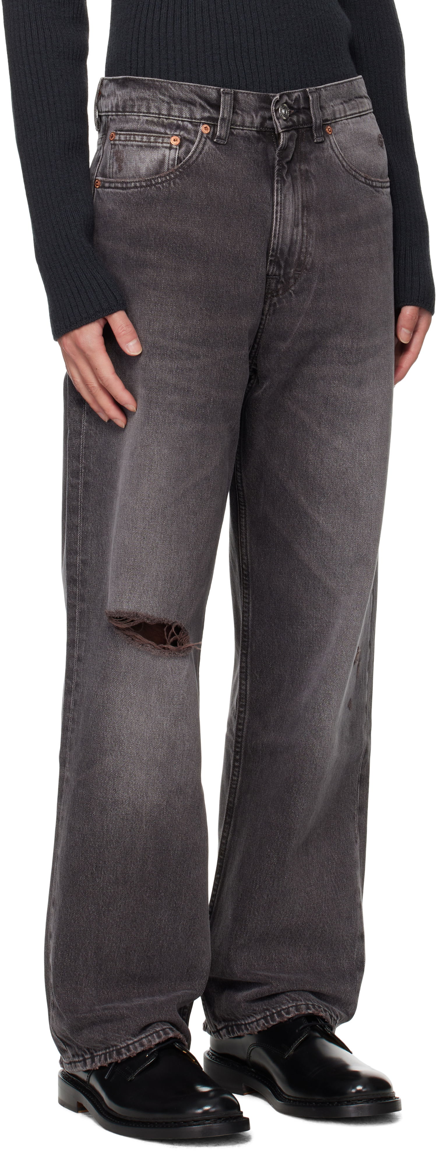 Jeans OUR LEGACY Our Legacy Third Cut Distressed Jeans Harmaa | M4255TH, 1