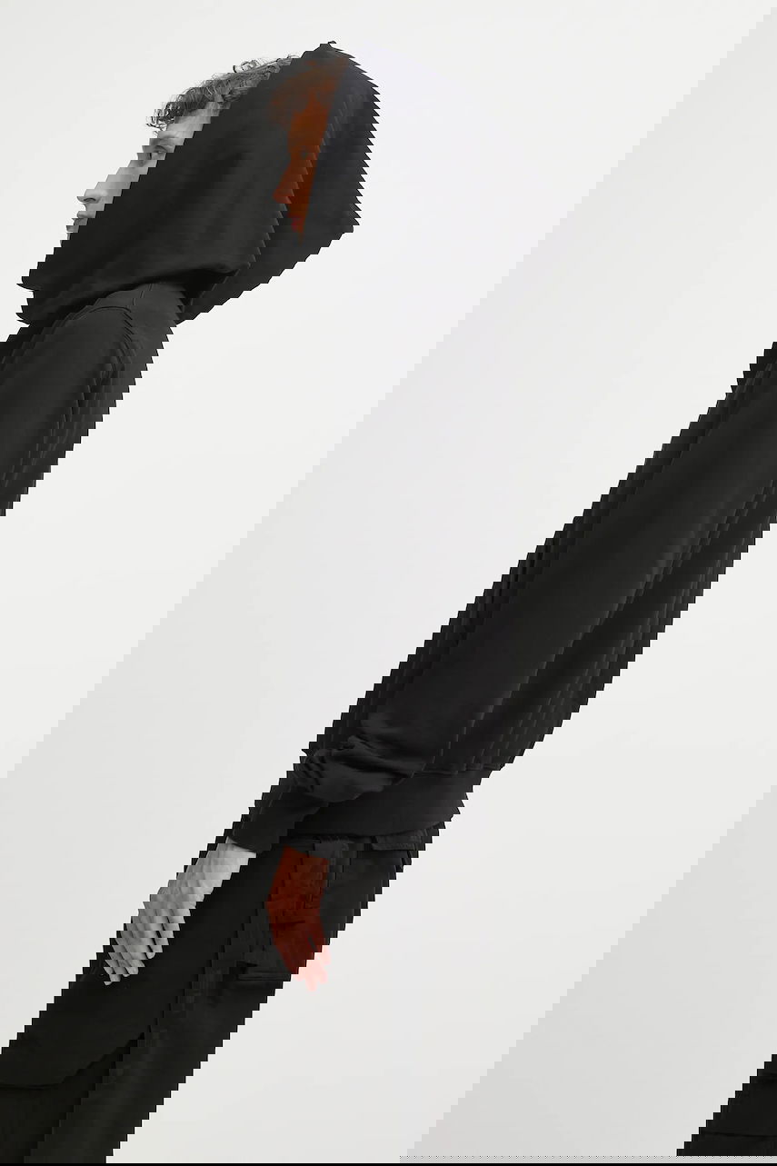 Huppari Rick Owens Rick Owens DRKSHDW Mountain Hoodie Musta | DU02E7286.RIG, 1