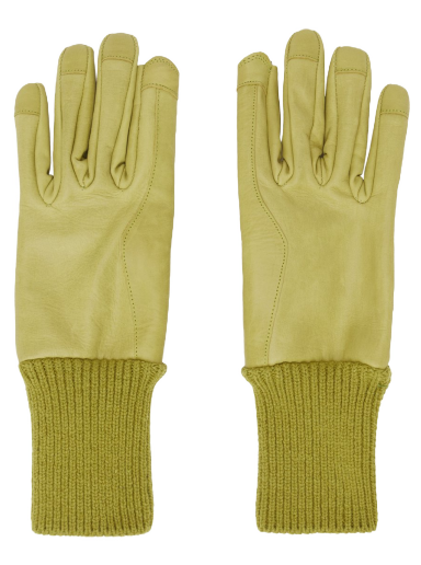 Käsineet Rick Owens Short Ribcuff Gloves Keltainen | RR02C7458 LSU
